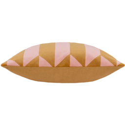 Kalho Velvet Jacquard Cushion - Ochre - thumbnail 3
