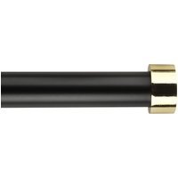 Matte Black Curtain Pole - 170 - 300 cm