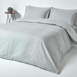 200 Thread Count Egyptian Cotton Fitted Sheet - Silver / Single - thumbnail 2