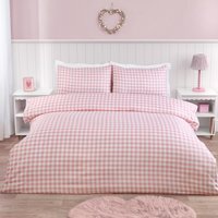 Maisie Check Duvet Set - Pink / Single - image 1