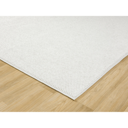 Avior Washable Plain Living Room Area Rug - Loop Pile Pebble Design Rug - Cream / 230cm - thumbnail 5