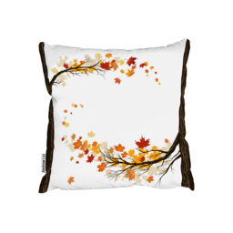Autumn Trees Outdoor Cushion - Orange / 60cm - thumbnail 2