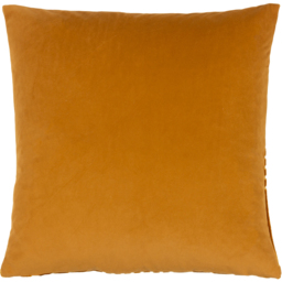 Evoke Cut Velvet Cushion - Gold / 55cm / Polyester - thumbnail 2