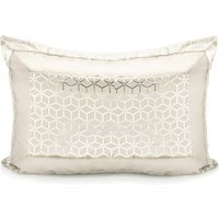 Luxury Metallic Geometric Foil Pattern Pillowsham - cream
