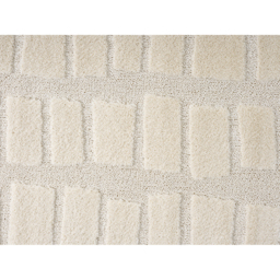 Isabella Living Room Area Rugs - Embossed Cobble Design Rug - Cream / 220cm - thumbnail 2