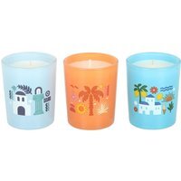Pack of 3 Scents of Europe Scented Candle - Blue