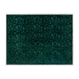 Festive Time Sherpa Fleece Throw - Green - thumbnail 3