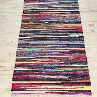 Rag Rug 75x240 cm Multicoloured - Multi - thumbnail 1