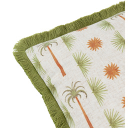 Tropicala Palm Printed Cushion - Multicolour / 80 Feather 20 Polyester - thumbnail 5