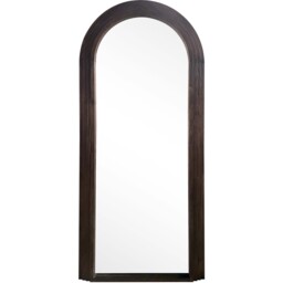 Evie Ridged Arch Lean To Mirror   - Brown - thumbnail 2