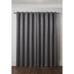Metro Thermal Blackout Eyelet Curtains - Silver / 116cm / 137cm - thumbnail 5