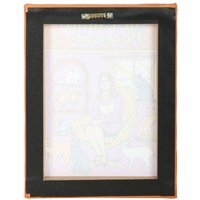 My Family Portrait Canvas Plaque by Steven Rhodes - 19x25cm Retro Wall Art - Yellow - image 1