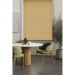 25mm Slats PVC Venetian Blind - Natural / 130cm / 152cm - thumbnail 4