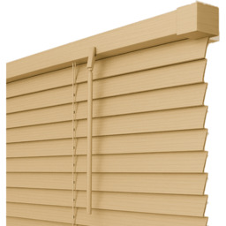 25mm Slats PVC Venetian Blind - Natural / 130cm / 152cm - thumbnail 3