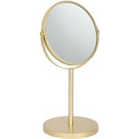 Harbour Housewares Pedestal Mirror - 18.5cm x 34.5cm - Gold - Gold - image 1