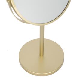 Harbour Housewares Pedestal Mirror - 18.5cm x 34.5cm - Gold - Gold - thumbnail 4