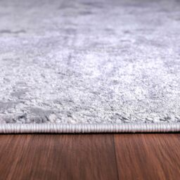 Emperor Onyx Modern Grunge Sprayed Abstract Area Rugs - Silver / 160x230 cm Rectangle - thumbnail 2