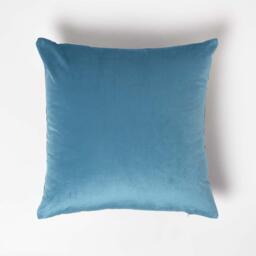 Floral Garden Parrot Filled Velvet Cushion - Cream - thumbnail 3