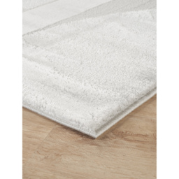 Hamilton Modern Sheen Area Rug - Abstract Motif Geometric Lines Design Rug - Silver / 220cm - thumbnail 4