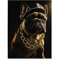 Glossy Jewelled Street Style Dog Canvas - Multicolour - image 1