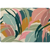 Artistic Abstract Leaves Designer Rug - Yellow / 150cm - thumbnail 1
