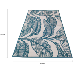 Charles Bentley Weatherproof Outdoor Rug - Teal Blue  / 230cm - thumbnail 5