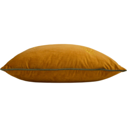 Forest Fauna Fox Velvet Piped Cushion - Rust/Gold / Polyester - thumbnail 5