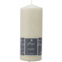 Prices Altar Pillar Candle 200 x 80mm Unscented Smokeless Non Drip 100H - Cream / 1 - image 1