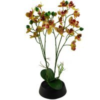 Pink Yellow Artificial Orchid in Ceramic Planter - Pink