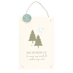 Into The Woods Camping Sign For Nature Lovers - Cream - thumbnail 5