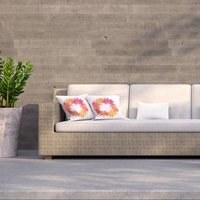 Pink  Orange Autumn Reath Outdoor Cushion - Orange / 60cm - image 1
