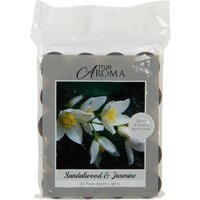 Pack of 20 Tealight Scented Candles - Sandalwood and Jasmine