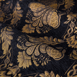 Shiraz Pencil Pleat Curtains - Black / 228cm - thumbnail 5