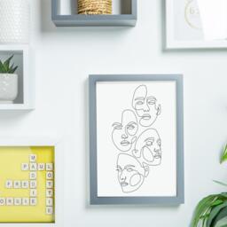 "3D Box Photo Frames - A4 (8"" x 12"") - Grey - Grey" - thumbnail 5