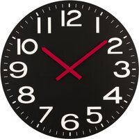 Rosston 58cm Dia Black Wall Clock - Black
