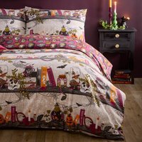 Witchy Tales Printed Reversible Duvet Cover Set Single - Multicoloured - image 1