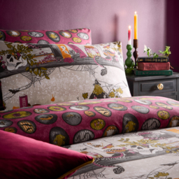 Witchy Tales Printed Reversible Duvet Cover Set Single - Multicoloured - thumbnail 3