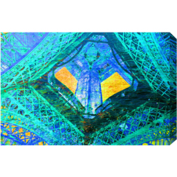 French Looking up Art Print on Canvas - Blue / 152cm - thumbnail 2