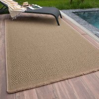 Nature Collection Geometric Outdoor Rug - Green / 200 x 290 cm