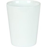 Ceramic Glossy White Indoor Plant  - 15cm / 13.5cm