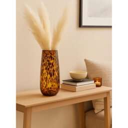Hermosa Gold Small Ceramic Bottle Vase - Glass 100% - thumbnail 2