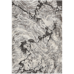 Eleanor Modern Embossed Contemporary Living Room Area Rug - Abstract Design Rug - Grey / 160cm - thumbnail 2