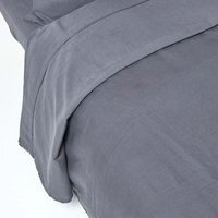 Linen Flat Sheet - Dark Grey / Single - image 1