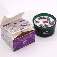 Hop Hare Crystal Magic Flower Candle The Moon - Purple