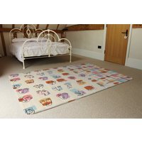Leaves And Flowers, Abstract Shapes Designer Rug - Orange / 230cm - thumbnail 1