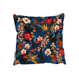Tropical Background With Deep Jungle Plants Outdoor Cushion - Red / 60cm - thumbnail 2