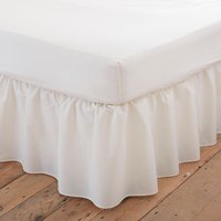 Charlotte Thomas Poetry Plain Dye Valance Sheet - Ivory / King