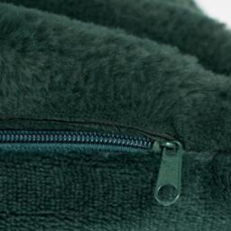 Pack Of Faux Fur Ribbed Cushion Covers - Green / 4 - thumbnail 2
