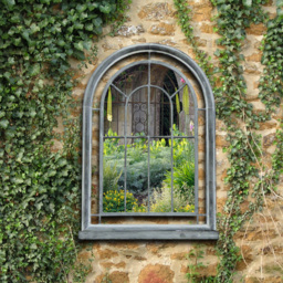Garden Premium Grey Arched Glass Mirror Suitable For Indoor Use - Grey - thumbnail 2