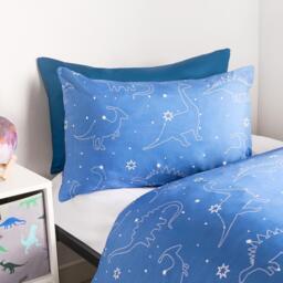 Space Dino Reversible Duvet Set - Navy / Double - thumbnail 4
